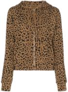 Nili Lotan Callie Leopard-print Hoodie - Brown