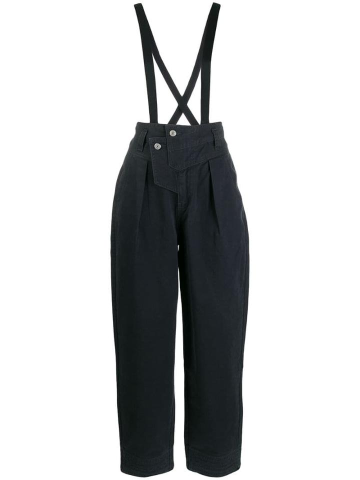 Levi's High Waisted Dungarees - Blue