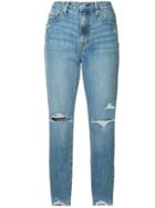 Nobody Denim Frankie Distressed Tapered Jeans - Blue