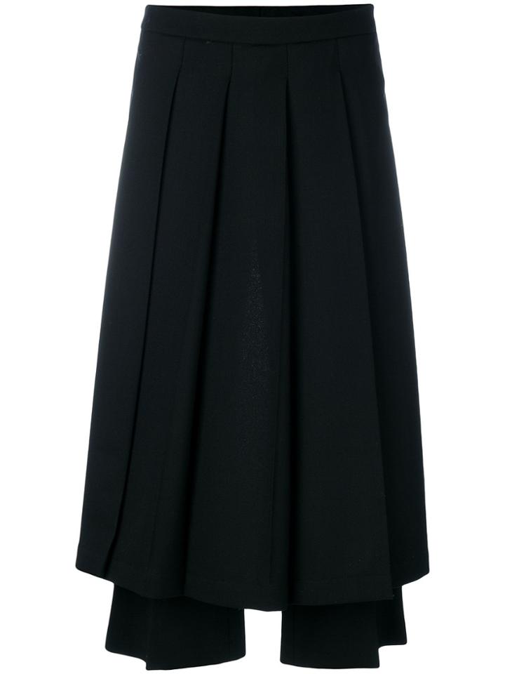 Neil Barrett Pleated Skirt Trousers - Black