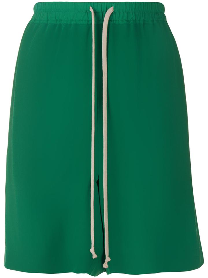 Rick Owens Drawstring Shorts - Green