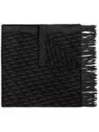 Dior Homme Logo Print Scarf - Grey