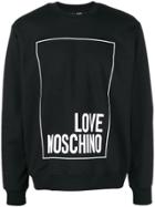 Love Moschino Logo Square Jersey Sweater - Black