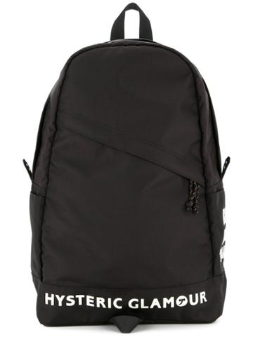 Hysteric Glamour Logo Zipped Backpack - Black