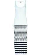 Jason Wu Striped Sweater Maxi Dress - Blue