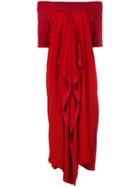 Antonio Marras Boat Neck Dress, Women's, Size: Medium, Red, Cotton/viscose/polyester