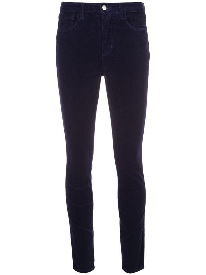 L'agence Marguerite Mid-rise Skinny Jeans - Blue