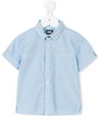 Karl Lagerfeld Kids - Shortsleeved Shirt - Kids - Cotton - 36 Mth, Blue