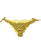 Mc2 Saint Barth - Moon Bikini Top - Women - Polyamide/spandex/elastane - M, Yellow/orange, Polyamide/spandex/elastane