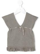 Violeta E Federico - Knit Tank Top - Kids - Cotton - 36 Mth, Grey