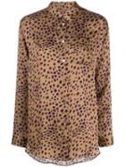 Ps Paul Smith Leopard Print Shirt - Brown