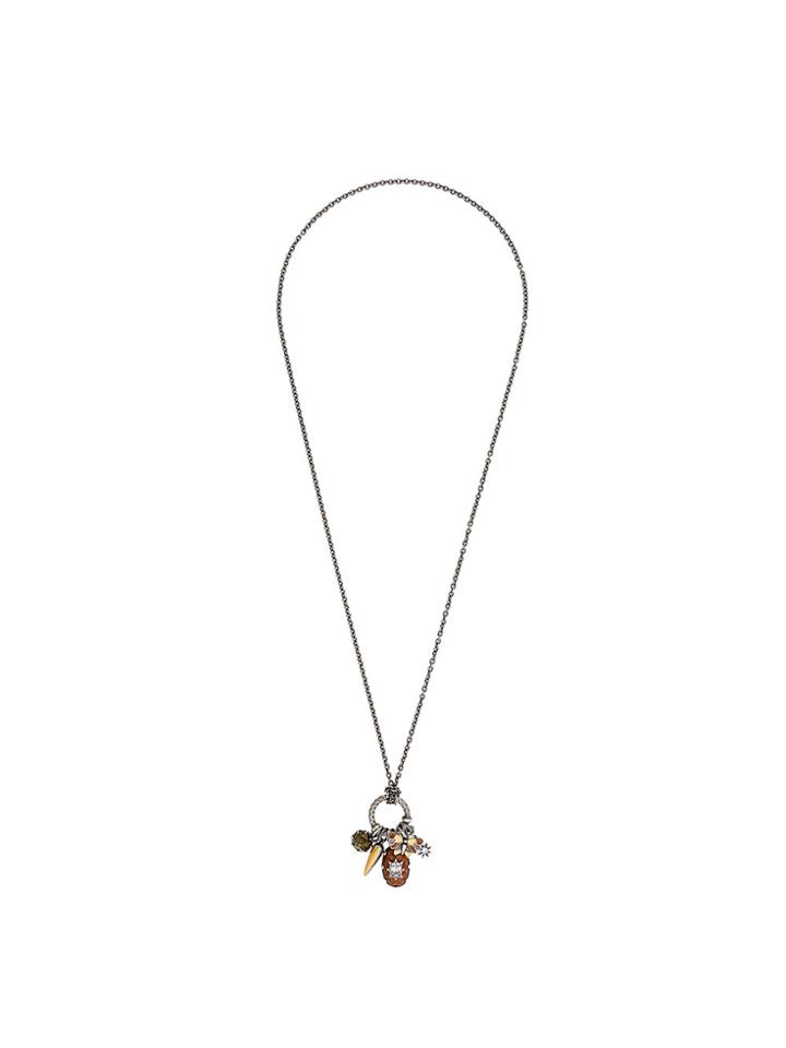 Bottega Veneta Cluster Charm Necklace - Metallic