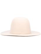 Études Fedora Hat, Adult Unisex, Size: 57, Nude/neutrals, Wool Felt
