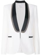 Racil Contrast Shawl Lapel Blazer - White