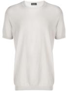 Roberto Collina Micro Texture T-shirt - Neutrals