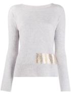 Pinko Giappone Knitted Top - Grey