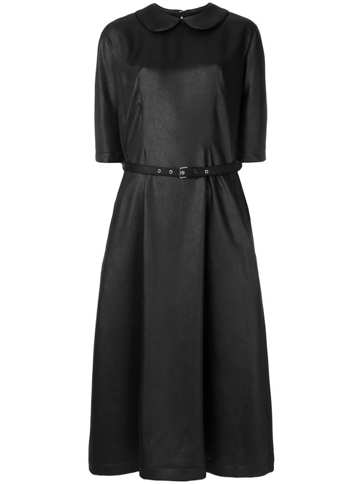 Comme Des Garçons Comme Des Garçons Faux Leather Dress - Black