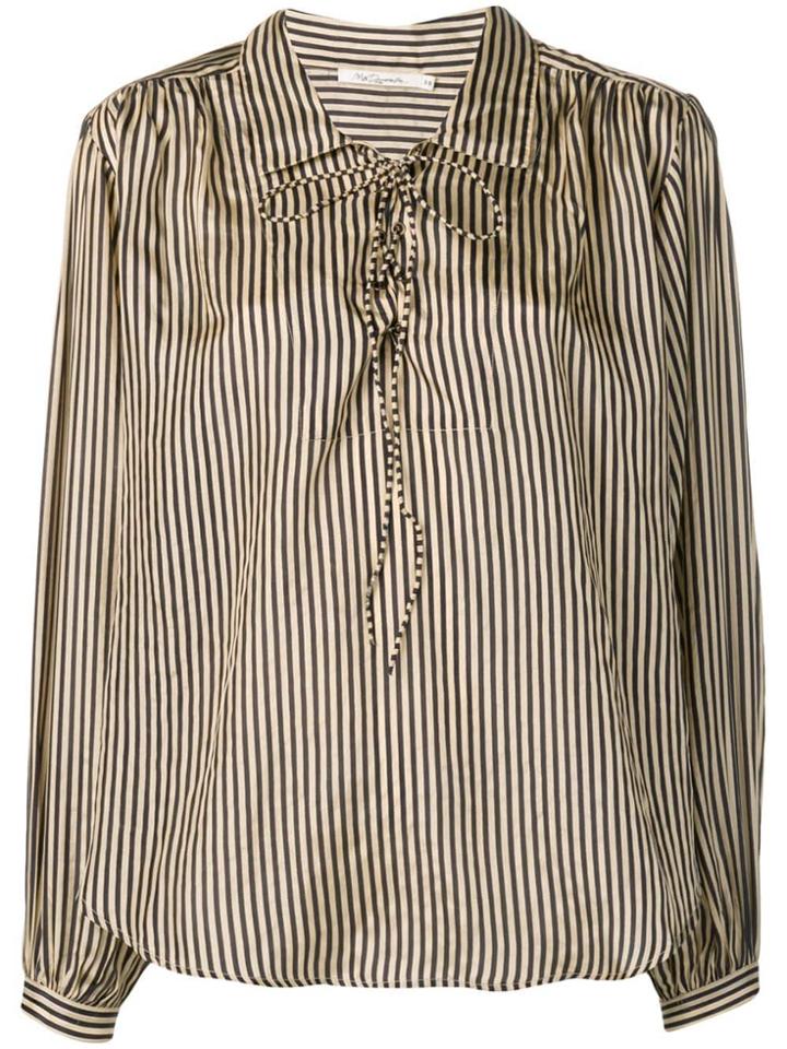 Mes Demoiselles Striped Blouse - Black