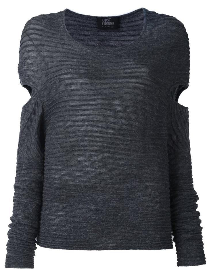 Lost & Found Ria Dunn Ottoman Jumper, Women's, Size: Small, Grey, Polyamide/alpaca