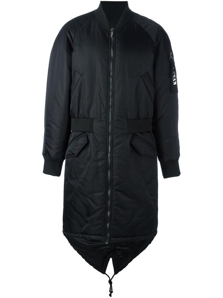 D.gnak Zip-up Coat, Men's, Size: 48, Black, Nylon