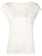 Brunello Cucinelli Cap Sleeve Top - Neutrals