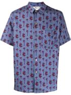 Paul Smith Floral Short-sleeve Shirt - Blue