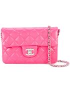 Chanel Vintage Mini Wallet On Chain - Pink & Purple