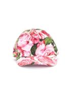 Dolce & Gabbana Kids Rose Print Baseball Cap, Girl's, Size: 52 Cm, Pink/purple