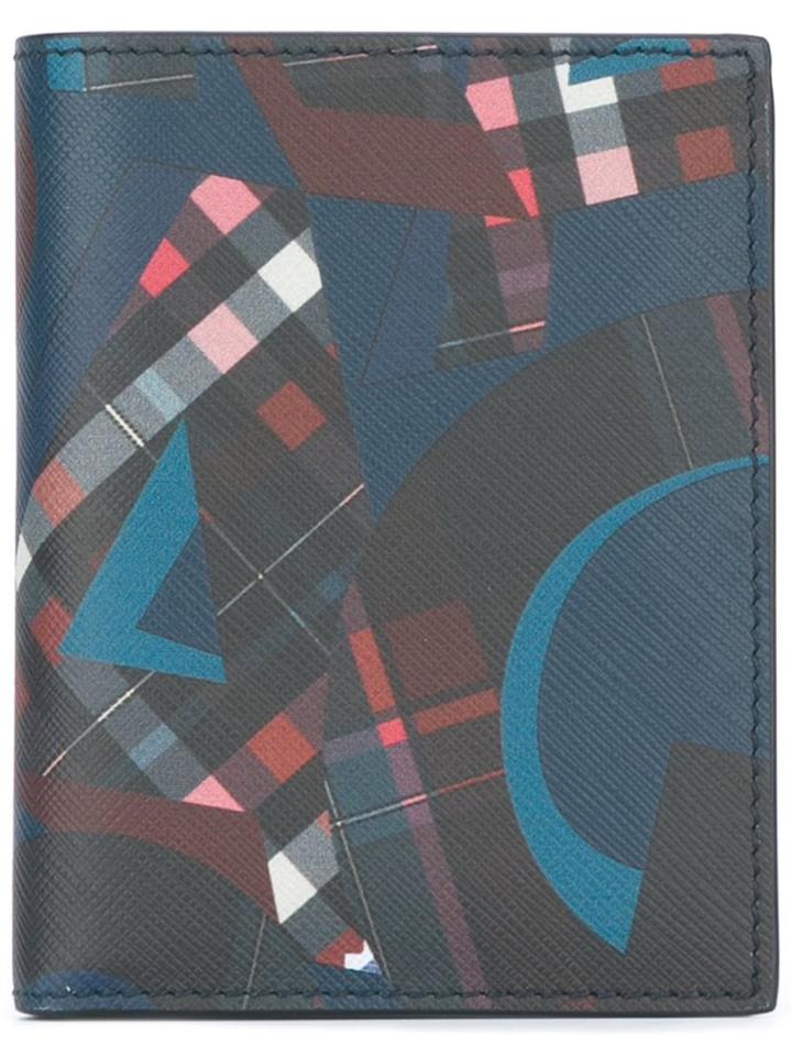 Salvatore Ferragamo Tartan Logo Print Wallet