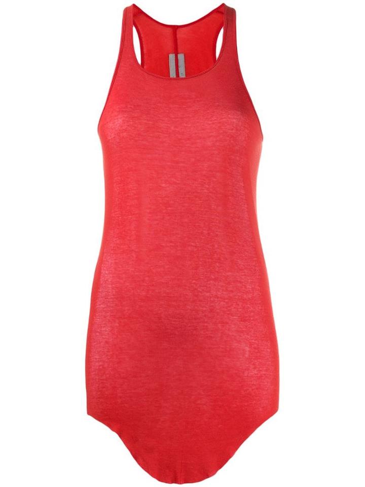 Rick Owens Loose Fit Tank Top - Red