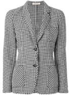 Massimo Alba Gingham Blazer - Black