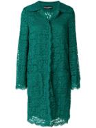 Dolce & Gabbana Lace Detailed Coat - Green