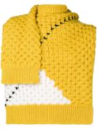 Raf Simons Sweater-inspired Scarf - Yellow