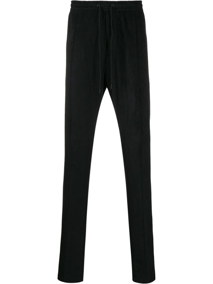 Emporio Armani Straight Leg Track Trousers - Black