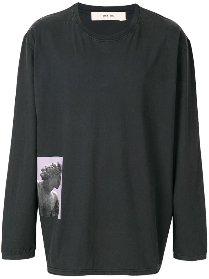 Damir Doma Crewneck Printed Sweatshirt - Black