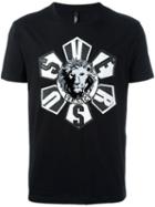 Versus Logo Print T-shirt, Men's, Size: Xxl, Black, Cotton/polyester/viscose