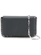 Paco Rabanne - Studded Trim Shoulder Bag - Women - Calf Leather - One Size, Black, Calf Leather