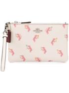 Coach Small Wristlet Clutch - White