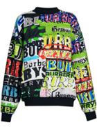Burberry Graffiti Logo Cotton Jersey Sweatshirt - Multicolour