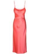 Jason Wu Crepe Back Satin Trompe Loeil Cami Slip Dress, Women's, Size: 2, Pink/purple, Acetate