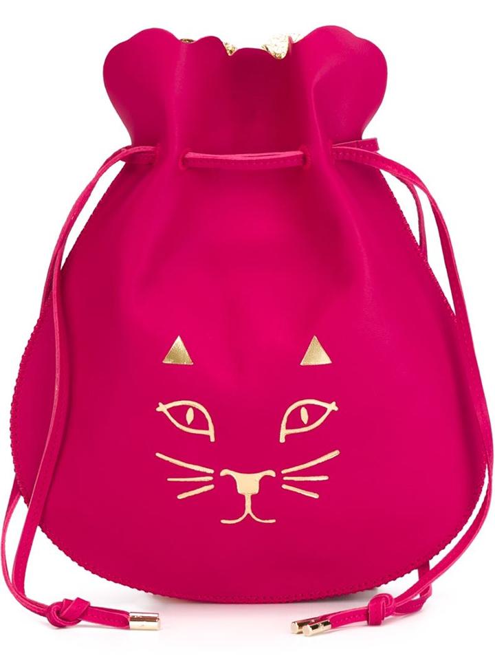 Charlotte Olympia 'kitty' Drawstring Clutch