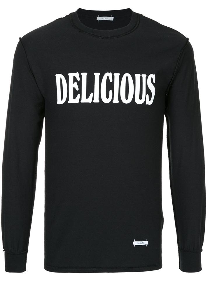 Blouse Delicious Longsleeved T-shirt - Black