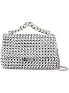 Stella Mccartney Becks Weaved Shoulder Bag, Women's, Grey, Artificial Leather