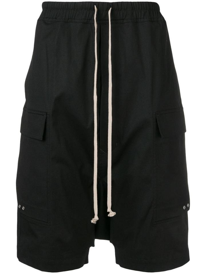 Rick Owens Elasticated Waist Shorts - Black