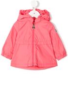 Moncler Kids Zipped Rain Jacket, Infant Girl's, Size: 9-12 Mth, Pink/purple