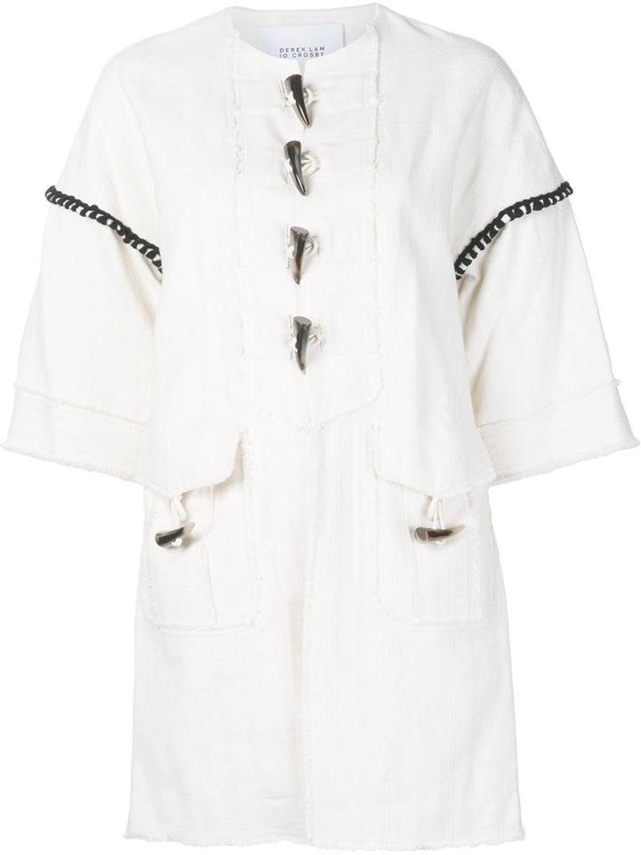 Derek Lam 10 Crosby Woven Toggle Coat