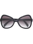 Prada Eyewear Cat Eye Frame Sunglasses, Women's, Black, Acetate