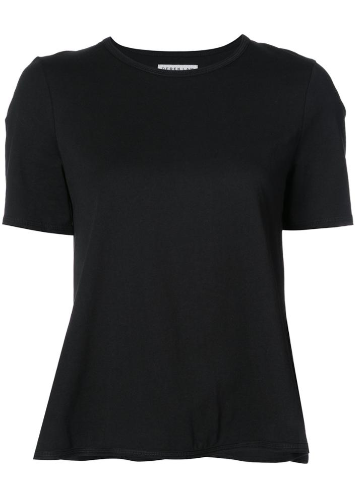 Derek Lam 10 Crosby Crossover Tee With Buttons - Black