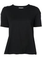 Derek Lam 10 Crosby Crossover Tee With Buttons - Black
