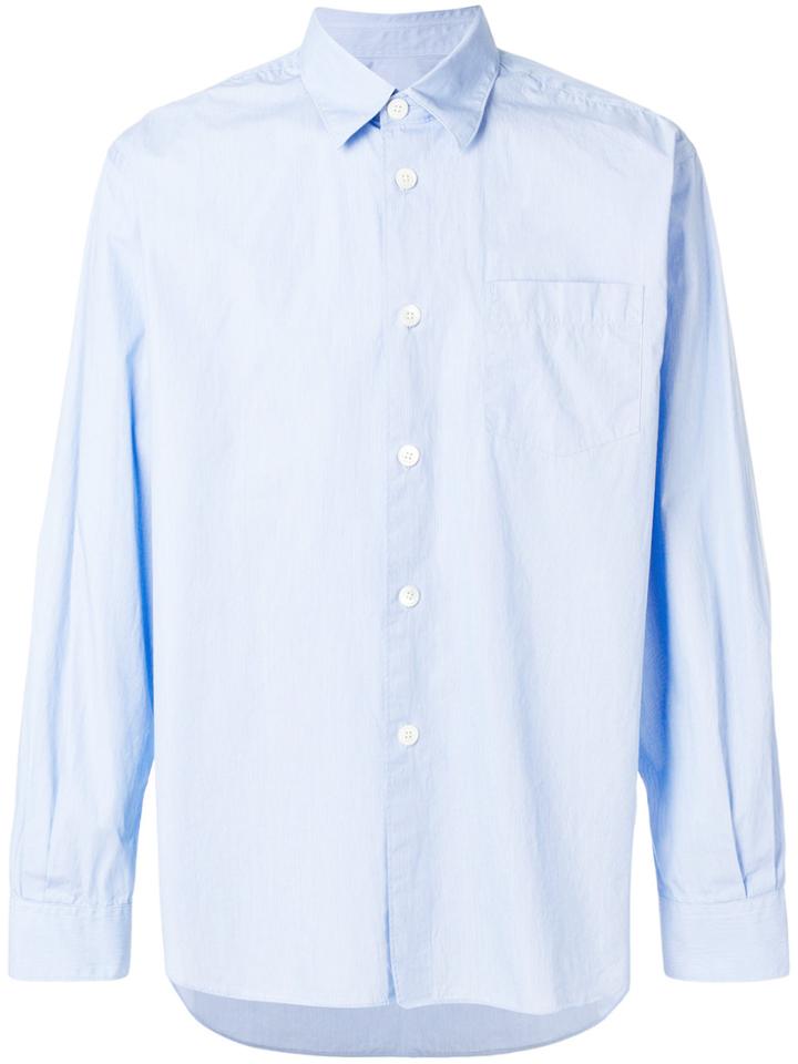 Très Bien Micro Stripe Shirt - Blue